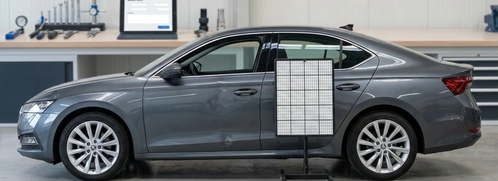 auto-uitdeuken-zonder-spuiten-werkbank