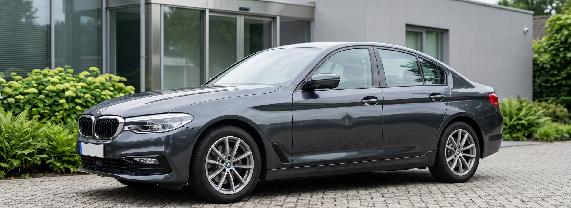 restyle-direct-auto-met-deuk-een-grijze-auto-met-een-deuk-aan-de-zijkant-geparkeerd-op